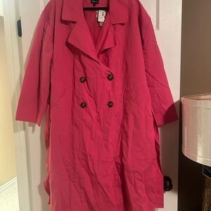 Reitmans Women's Bold Pink Trench Coat